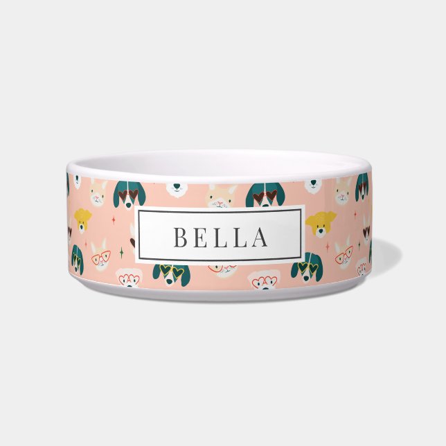 Tigela Óculos de Sol para Cachorro Nome Rosa Pet (Frente)