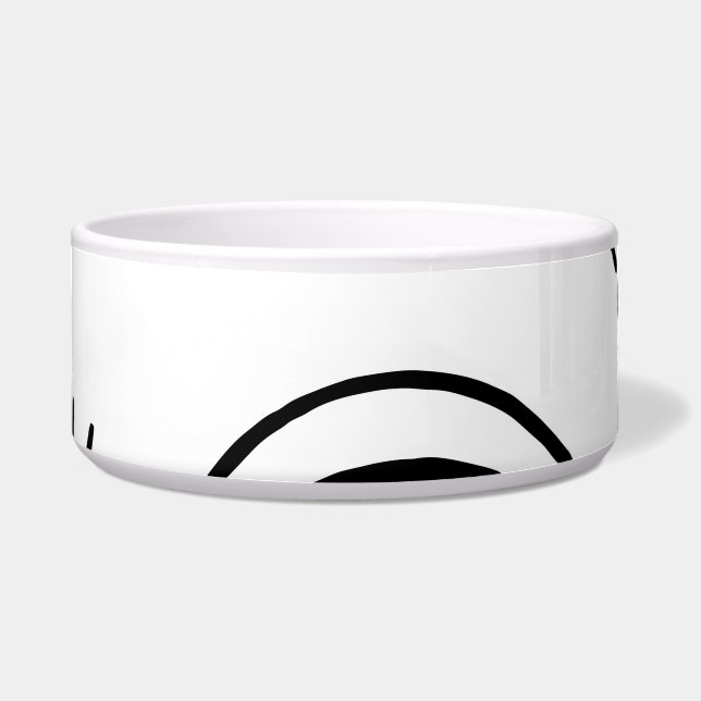 Tigela Olho de rabisco, padrão criativo e uniforme. (Frente)