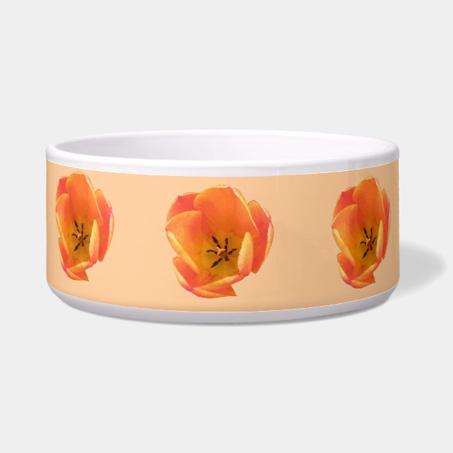 Tigela Orange Tulip Dog Bowl (Frente)