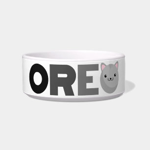 Tigela Oreo Cinza ou Ginger Cat Bowl