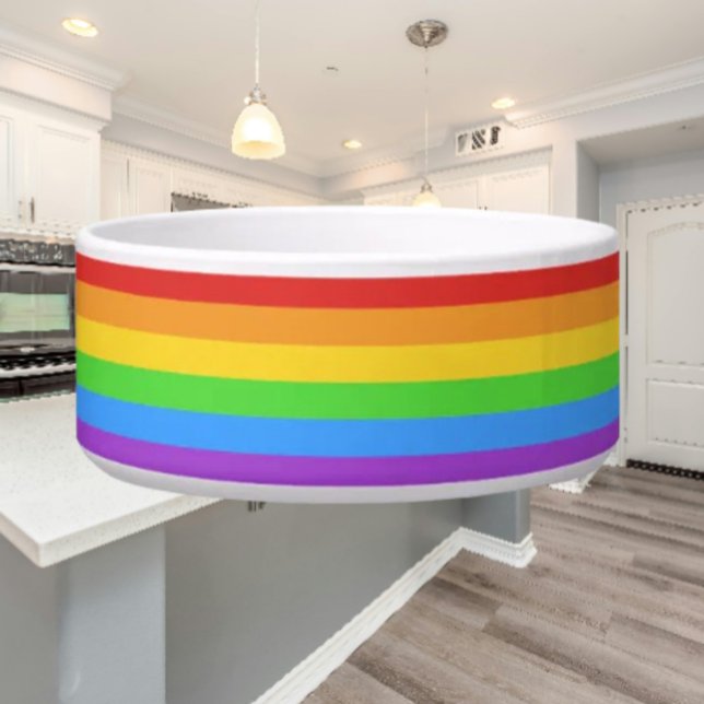 Tigela Orgulho de patas: Sinalizador Arco-Íris (Criador carregado)