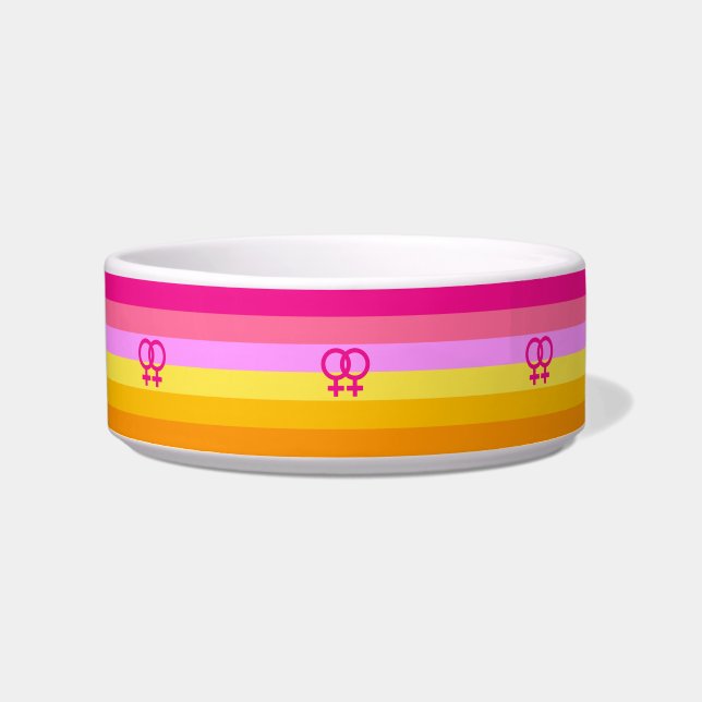 Tigela Orgulho Lesbiano Dawn WLW (Frente)