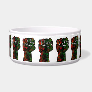 Tigela orgulho negro punho vermelho verde bandeira pan-af