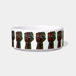 Tigela orgulho negro punho vermelho verde bandeira pan-af