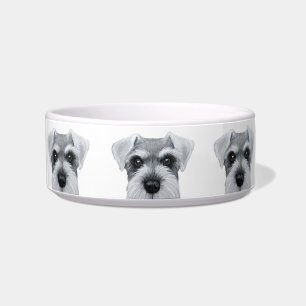 Tigela Original cinzento do Schnauzer pelo miart