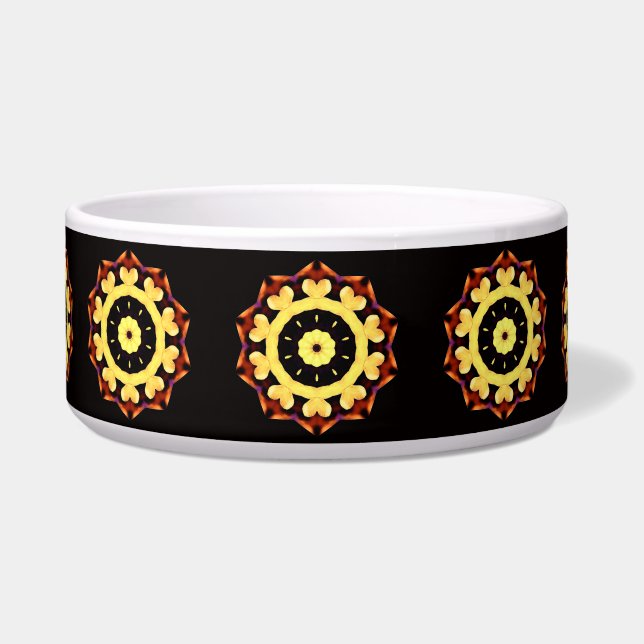 Tigela Ornamento do Sol Amarelo (Frente)