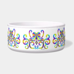 Tigela Ornamentos Rainbow Heart e Lily