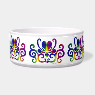 Tigela Ornamentos Rainbow Heart e Lily