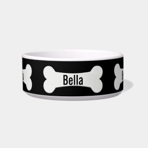 Tigela Osso Do Cachorro Em Black Bowl