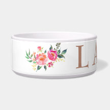 Ouro cor-de-rosa personalizado com flores