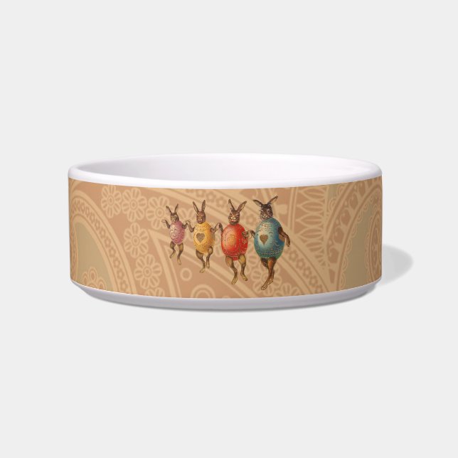 Tigela Ovos Dançantes De Coelho Da Páscoa (Frente)