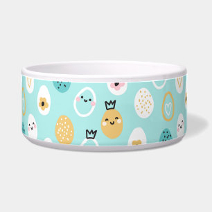 Tigela Ovos de Páscoa Lindos Padrão Ovos Pastel Kawaii