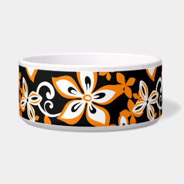 TIGELA PADRÃO ALOHA HAWAII PRETO/LARANJA