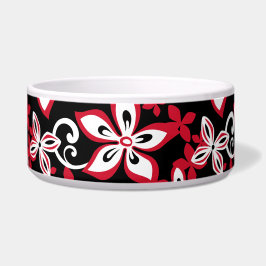 TIGELA PADRÃO ALOHA HAWAII PRETO/VERMELHO