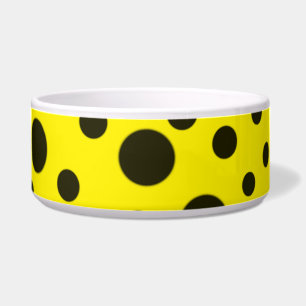 Tigela Padrão amarelo preto simples moderno