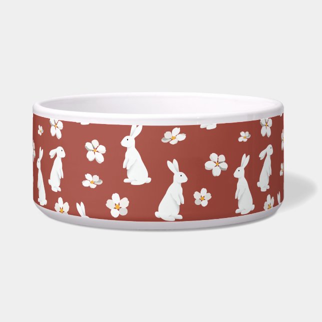 Tigela Padrão Chinês de Coelho de Ano Novo (Frente)