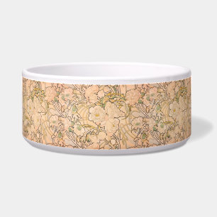 Tigela Padrão Clássico de Jardim de Peônia Art Nouveau po