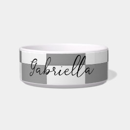 Tigela Padrão de blocos de verificação de cinza de nome p