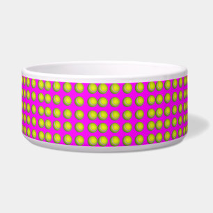 Tigela Padrão De Bola De Tênis Rosa,