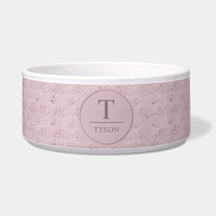 Tigela Padrão de Brilho Dourado Rosa Pastel Bege Macio Pe