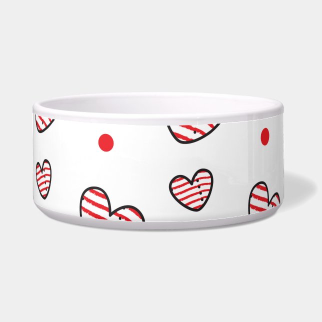 Tigela Padrão de Corações 21 (Frente)