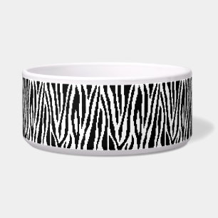 Tigela Padrão de Design de impressão de pixel zebra de 
