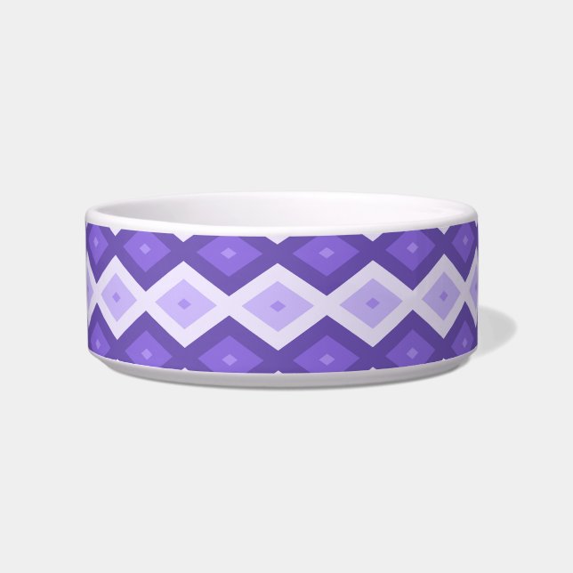 Tigela Padrão de diamante violeta (Frente)