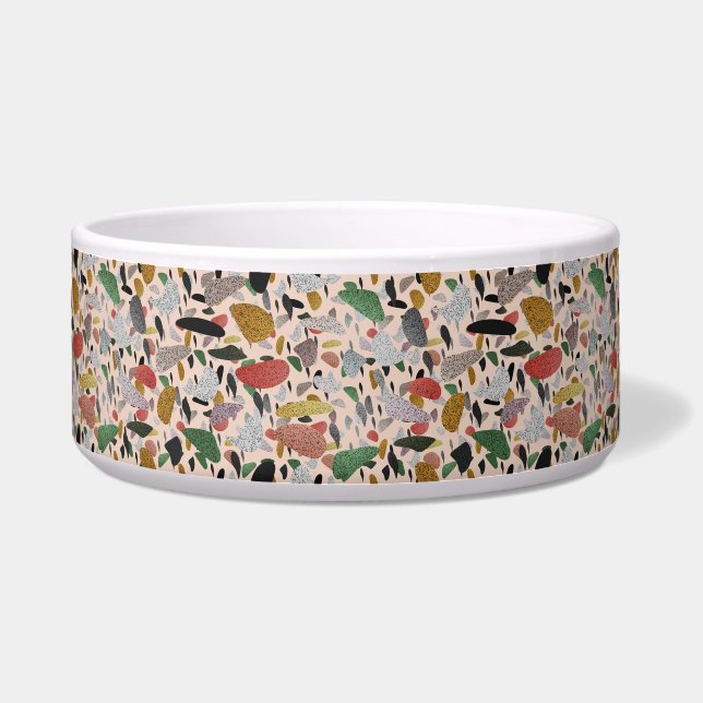Tigela Padrão de estilo artístico moderno abstrato (Frente)