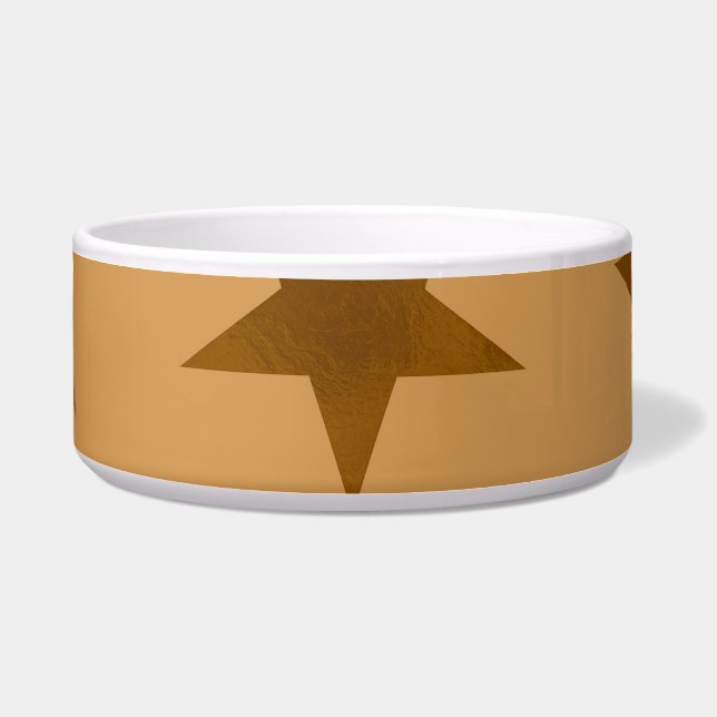 Tigela Padrão de estrelas de ouro 14 (Frente)