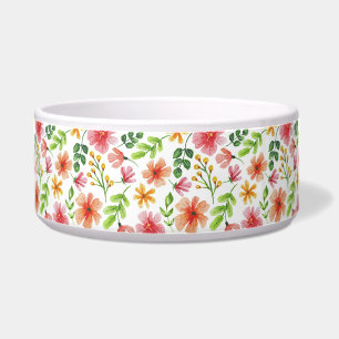 Tigela Padrão de Flores Rosa Aquarela-69677