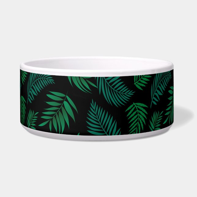 Tigela Padrão de Folhas Tropicais 2 (Frente)