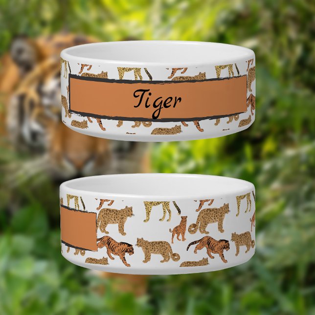 Tigela Padrão de Gatos Selvagens (Criador carregado)