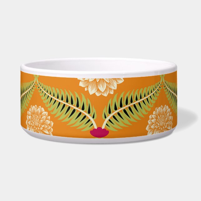 Tigela Padrão de Ilustração Tradicional Indiana. (Frente)