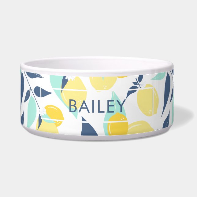 Tigela Padrão de limões amarelo e mineiro (Frente)