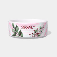 Padrão de listras cor-de-rosa para bebês com flora