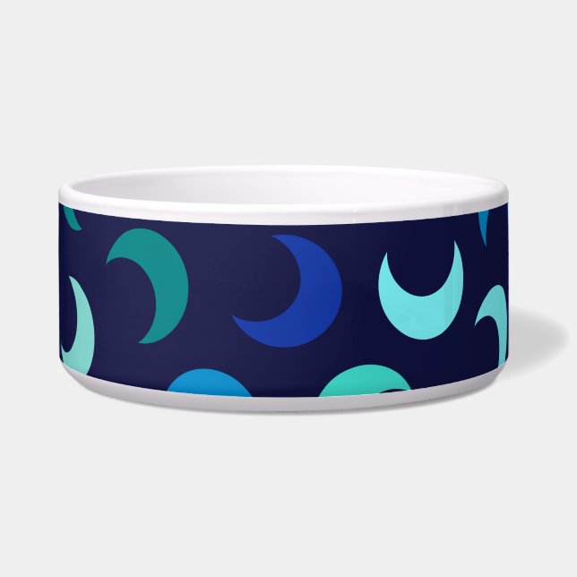 Tigela Padrão de Lua Nova Azul (Frente)