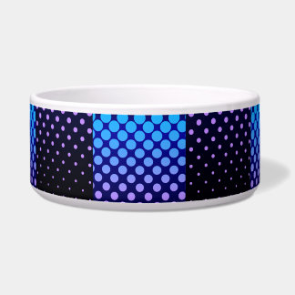 Tigela Padrão de Meia-Tom Retro Azul e Roxo
