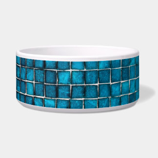 Tigela Padrão de mosaico azul
