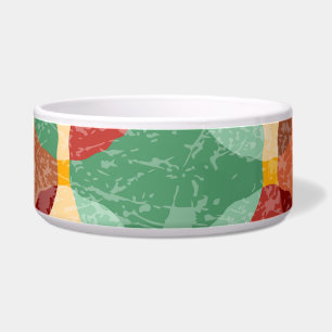 Tigela Padrão de mosaico circular, ilustração geométrica.