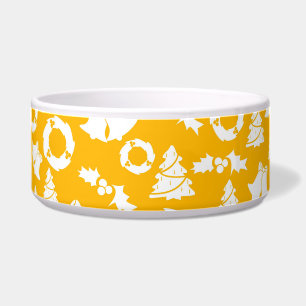 Tigela Padrão de Natal Amarelo