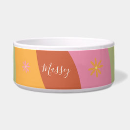 Tigela Padrão de Nome Floral do Groovy