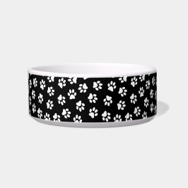 Tigela Padrão De Patas, Patas Cachorros, Patas Brancas