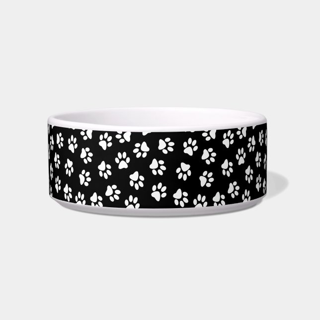 Tigela Padrão De Patas, Patas Cachorros, Patas Brancas (Frente)