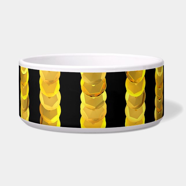 Tigela Padrão de sequências, miçangas, rotinas, moda 3D. (Frente)