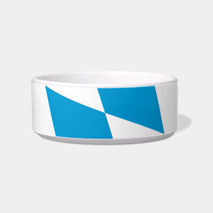Tigela Padrão de Sinalizador de Diamante da Baviera Azul
