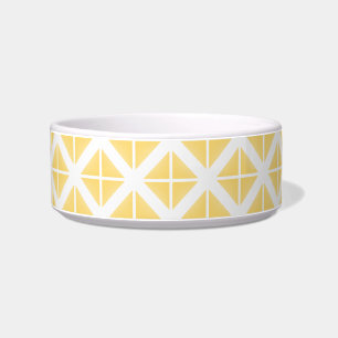 Tigela Padrão de triângulo de tendência amarelo