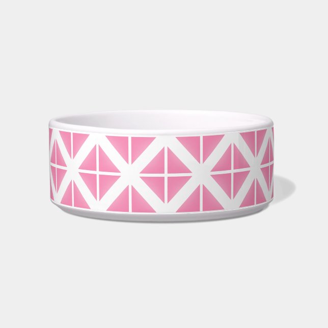 Tigela Padrão de Triângulo de Tendência Rosa (Esquerda)