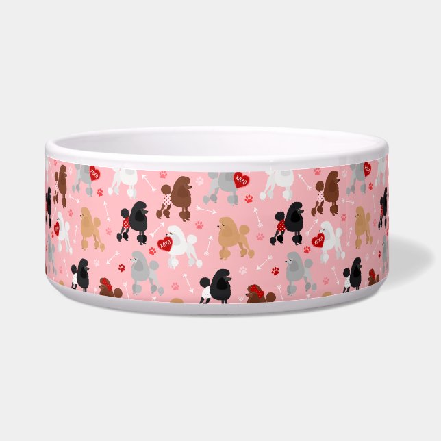 Tigela Padrão do Namorados Poodle (Frente)