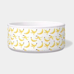 Tigela Padrão Engraçado de Banana Amarela Retro para Fest