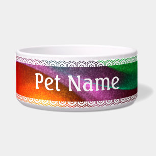 Tigela Padrão Moderno de Abstrato de Arte Yin Yang Verde 